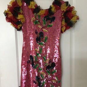Ladies Red Sequins dress
